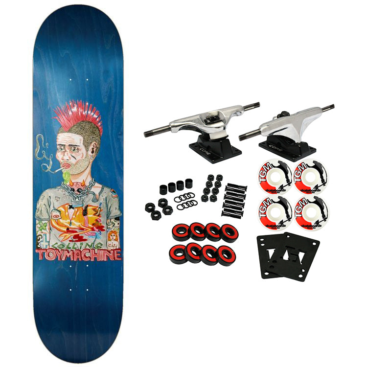 Toy Machine Skateboard Complete Collins Mohawk (Assorted) 8.25