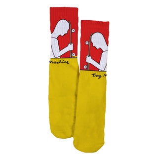 Toy Machine Skateboards Socks Skater Yellow