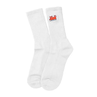 Toy Machine Skateboards Socks Devil Cat White