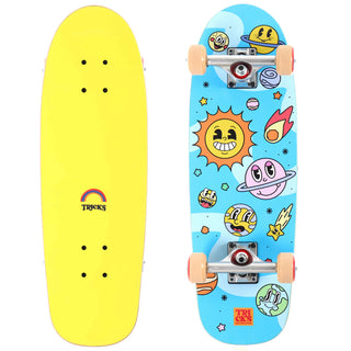 Tricks Kids Skateboard Complete Cosmic Foam Top 8.25" x 25.75"