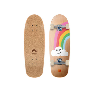 Tricks Kids Skateboard Complete Rainbow Cork Top 8.25" x 25.75"