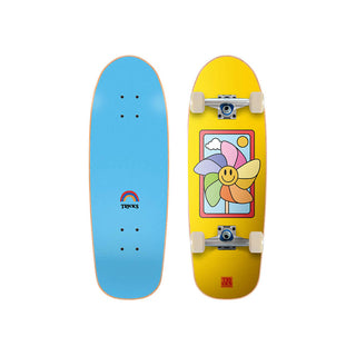Tricks Kids Skateboard Complete Spinner Foam Top 8.25" x 25.75"