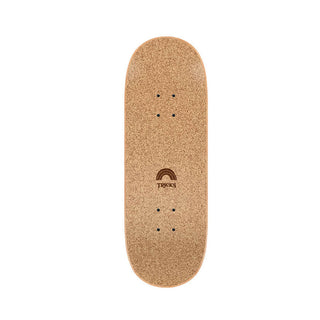 Tricks Kids Skateboard Complete Yin Yang Flowers Cork Top 7.87" x 24.21"