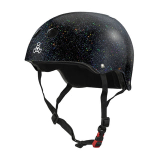 Triple 8 Skateboard Helmet Certified Sweatsaver Black Glitter Size S/M