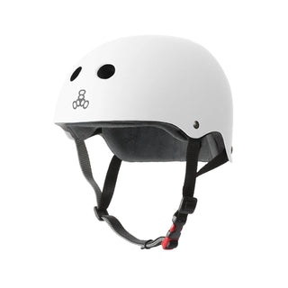Triple 8 Skateboard Helmet Certified Sweatsaver White Matte Size S/M