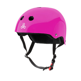 Triple 8 Skateboard Helmet Certified Sweatsaver Pink Glossy Size XL/XXL