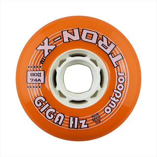 Tron Roller Hockey Wheels - Giga HZ 80mm 84A Orange (4-Pack)