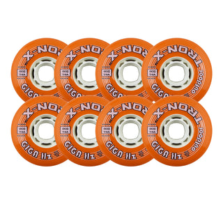 Tron Roller Hockey Wheels - Giga HZ 80mm 84A Orange (8-Pack)