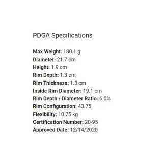 Latitude 64 Disc Golf Royal Grand Trust Midrange 5/5/0/2 Peach/Green 178 grams