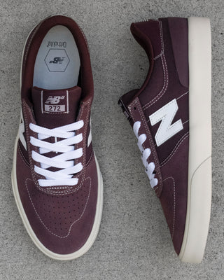 New Balance Numeric Skateboard Shoes 272 Burgundy/White