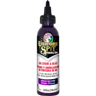 Unicorn Spit Concentrated Gel Stain and Glaze Sparkling Violet Vulture 4.0 Fl Oz