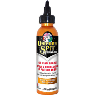 Unicorn Spit Concentrated Gel Stain and Glaze Sparkling Golden Gosling 4.0 Fl Oz