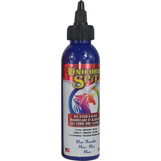 Unicorn Spit Concentrated Gel Stain and Glaze Blue Thunder 4.0 Fl Oz