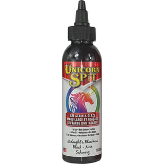 Unicorn Spit Concentrated Gel Stain and Glaze Midnight Blackness 4.0 Fl Oz