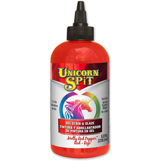 Unicorn Spit Concentrated Gel Stain and Glaze Molly Red Pepper 8.0 Fl Oz