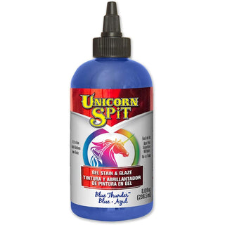 Unicorn Spit Concentrated Gel Stain and Glaze Blue Thunder 8.0 Fl Oz