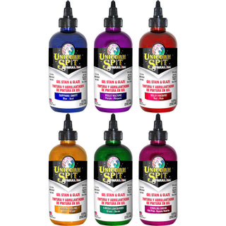 Unicorn Spit Concentrated Gel Stain and Glaze 8.0oz Sparkling Collection 6-Pack