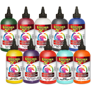 Unicorn Spit Concentrated Gel Stain and Glaze 8.0oz 8.0 Oz Collection 10-Pack
