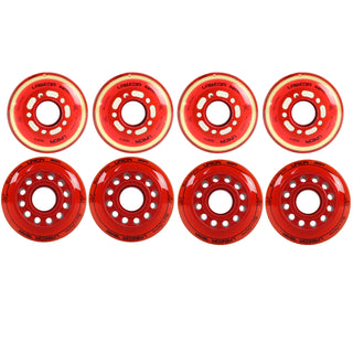 Labeda Roller Hockey Wheels - Union 68/72 Youth HiLo 76A Red (8-Pack)