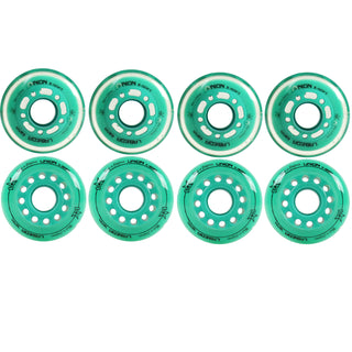 Labeda Roller Hockey Wheels - Union 68/72 Youth HiLo 74A Teal (8-Pack)