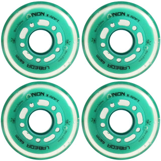 Labeda Roller Hockey Wheels - Union 68mm 74A Teal (4-Pack)