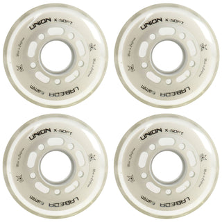 Labeda Roller Hockey Wheels - Union 68mm 74A White (4-Pack)