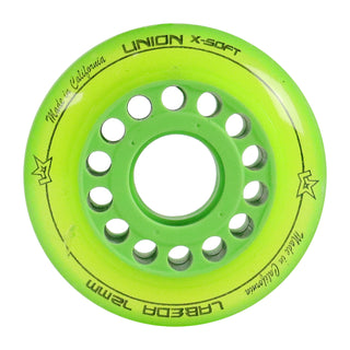 Labeda Roller Hockey Wheels - Union 72mm 74A Green (4-Pack)