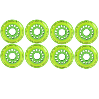 Labeda Roller Hockey Wheels - Union 72mm 74A Green (8-Pack)
