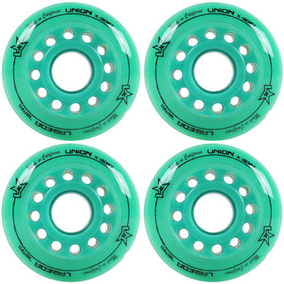 Labeda Roller Hockey Wheels - Union 72mm 74A Teal (4-Pack)