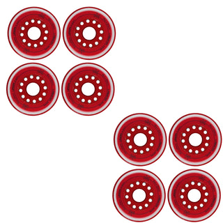 Labeda Roller Hockey Wheels - Union 76mm 76A Red (8-Pack)
