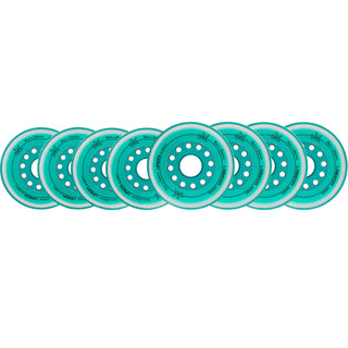 Labeda Roller Hockey Wheels - Union 76/80 HiLo 74A Teal (8-Pack)