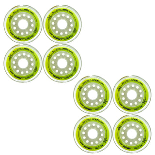 Labeda Roller Hockey Wheels - Union 80mm 76A Yellow (8-Pack)