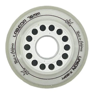Labeda Roller Hockey Wheels - Union 76/80 HiLo X-Soft White/Green (8-Pack)