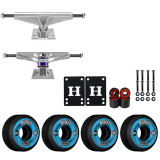 Venture Skateboard Trucks 8.75" Kit Bones 53mm V5 OG Black Wheels/Bearings/Hardware