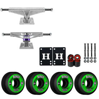 Venture Skateboard Trucks 8.75" Kit Bones 54mm V5 OG Black Wheels/Bearings/Hardware