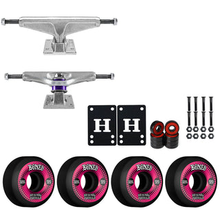 Venture Skateboard Trucks 8.75" Kit Bones 55mm V5 OG Black Wheels/Bearings/Hardware