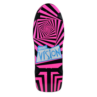 Vision Skateboard Complete Original Black/Pink 10" x 30" Old School
