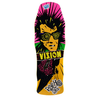Vision Skateboard Complete Psycho Stick Yellow 10" x 30" Old School