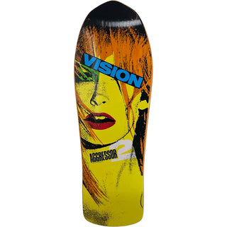 Vision Skateboard Complete Aggressor 2 Concave Orange Stain 10" x 30.25" Old School