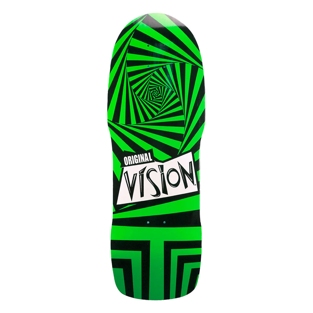Vision Skateboard Deck Original Modern Concave Black/Green 10