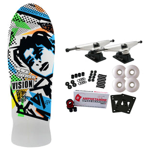Vision Skateboard Complete Original Gonz White 10" x 30" Old School