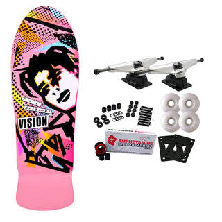Vision Skateboard Complete Original Gonz Pink 10" x 30" Old School