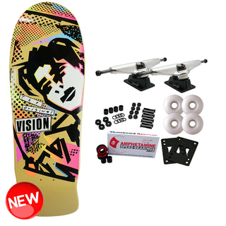 Vision Skateboard Complete Gonz Modern Concave Tan 10" x 30.25" Old School