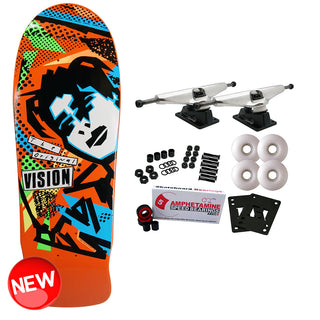 Vision Skateboard Complete Gonz Modern Concave Orange 10" x 30.25" Old School