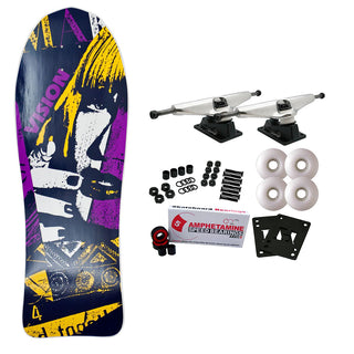 Vision Skateboard Complete Aggressor White 10.5" x 30.5" Old School