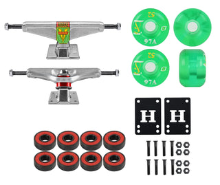 Venture Skateboard Trucks V-Lights Awake 5.6 (8.25") with 52mm Wheels, Bearings, Hardware