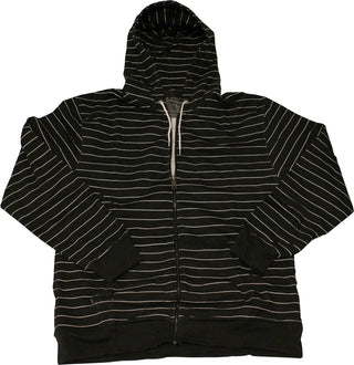 CCS Skateboard Hoodie Vapor Stripe Stash Pocket Zip Black