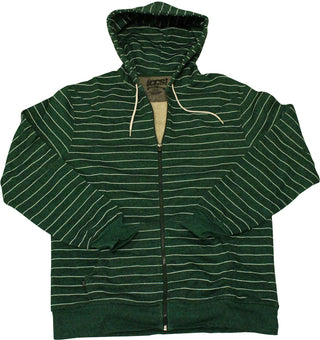 CCS Skateboard Hoodie Vapor Stripe Stash Pocket Zip Emerald