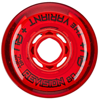 Revision Roller Hockey Wheels - Variant Soft 72mm 74A Red (Single)