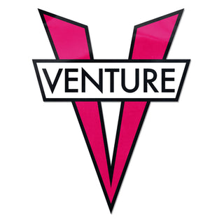 Venture Trucks Skateboard Sticker V-Diecut Magenta 5" x 6"